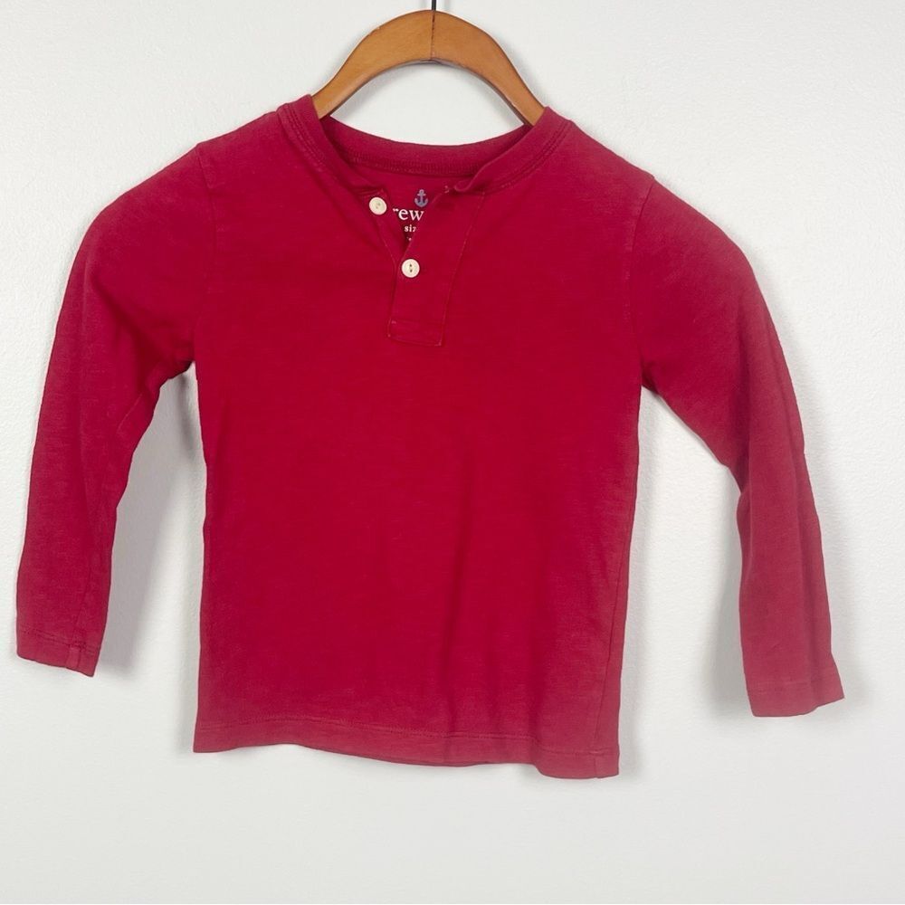 CrewCuts Red Long Sleeve Shirt size 3